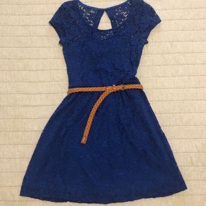 Navy laced dress